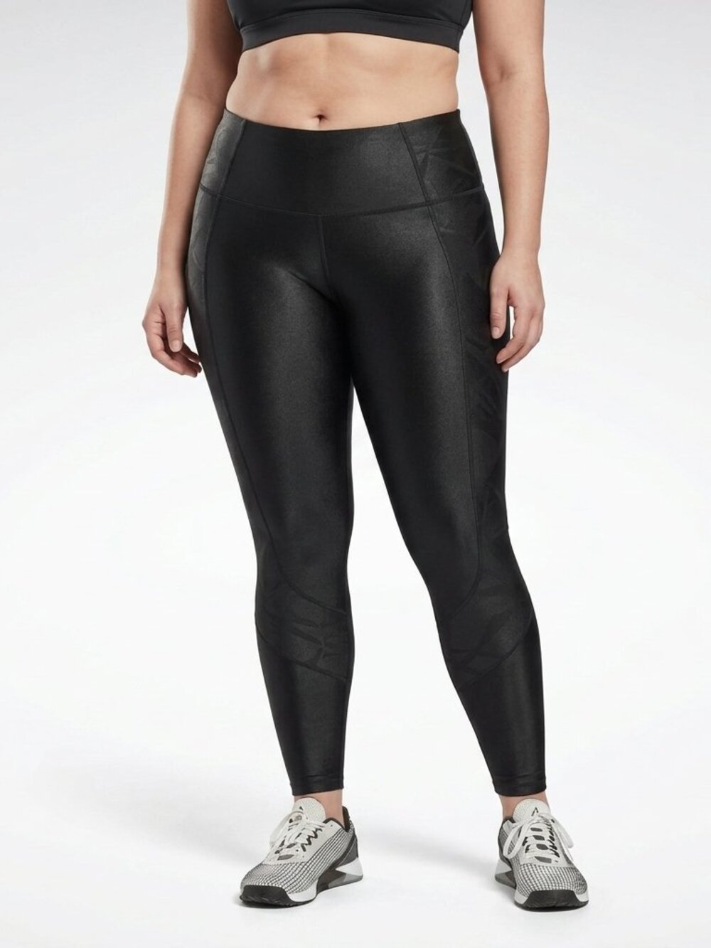 Reebok Shiny Yoga Scribble High-Rise Tights NEW- Sz. 1X